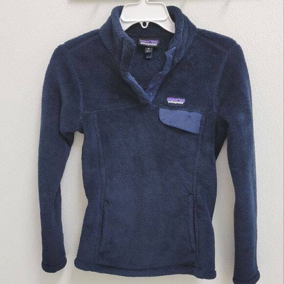 Patagonia | Women's Re-Tool Snap-T Pullover Fleece in Navy XS - Picture 1 of 5